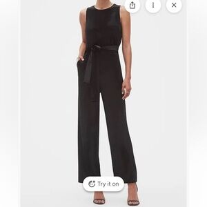 Banana Republic Women's Wide Leg Black Velvet Pants